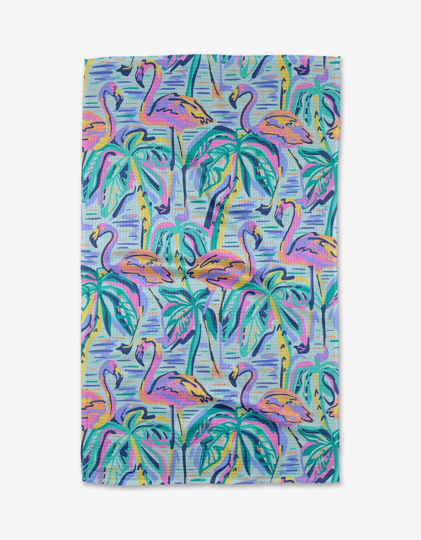 Pink Flamingo Tea Towel