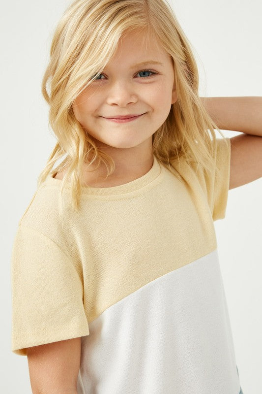 Girls Colorblock Knit Top