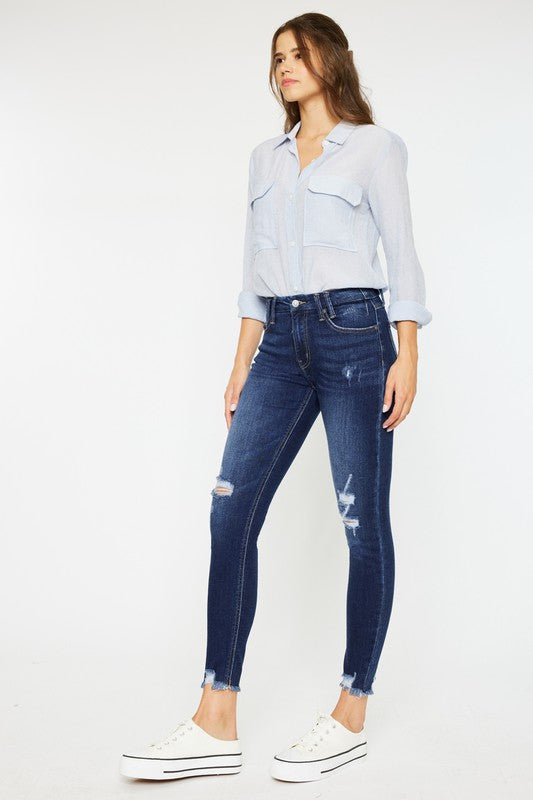 KanCan Mid Rise Ankle Skinny Jeans