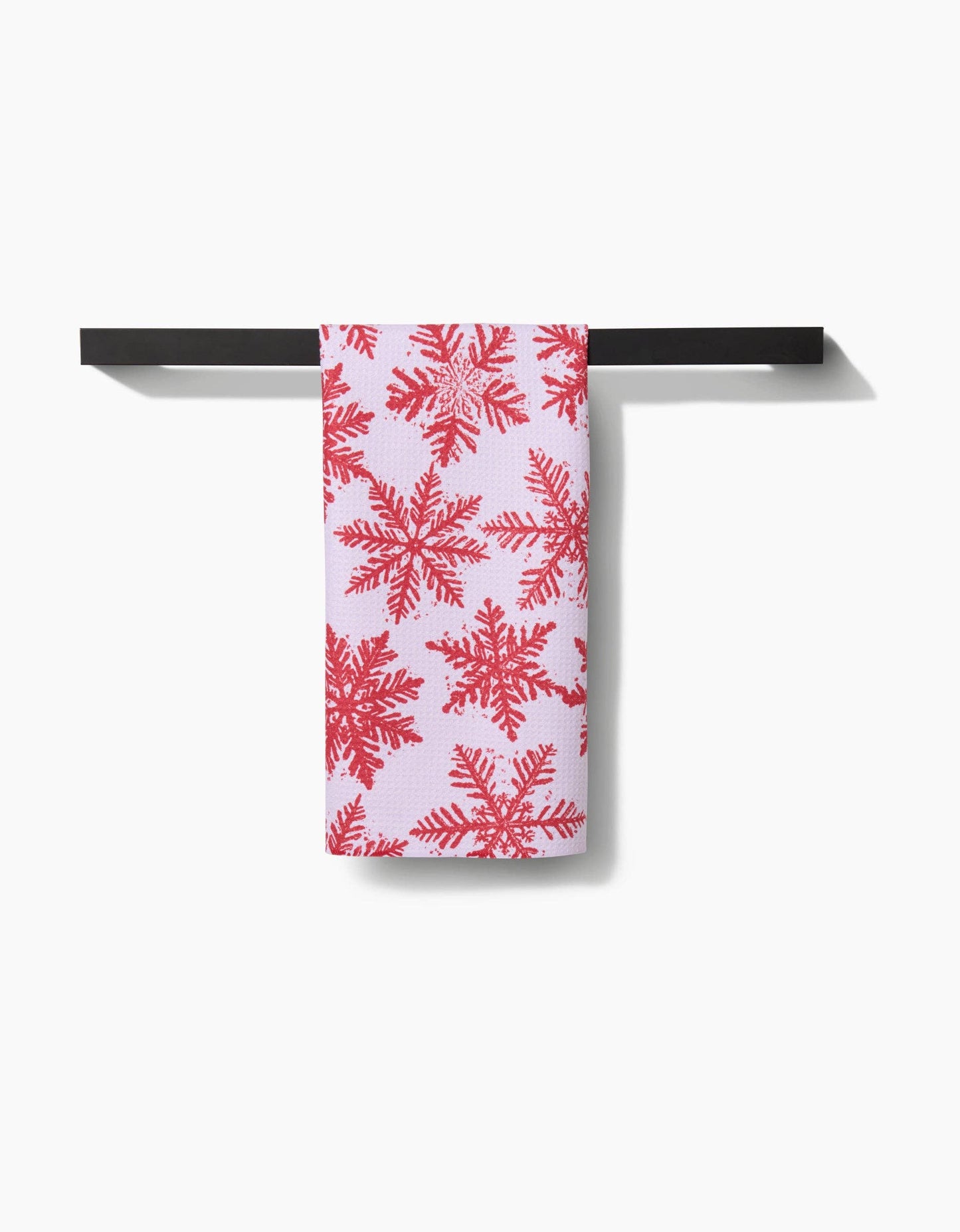 Snowy Days Red Tea Towel