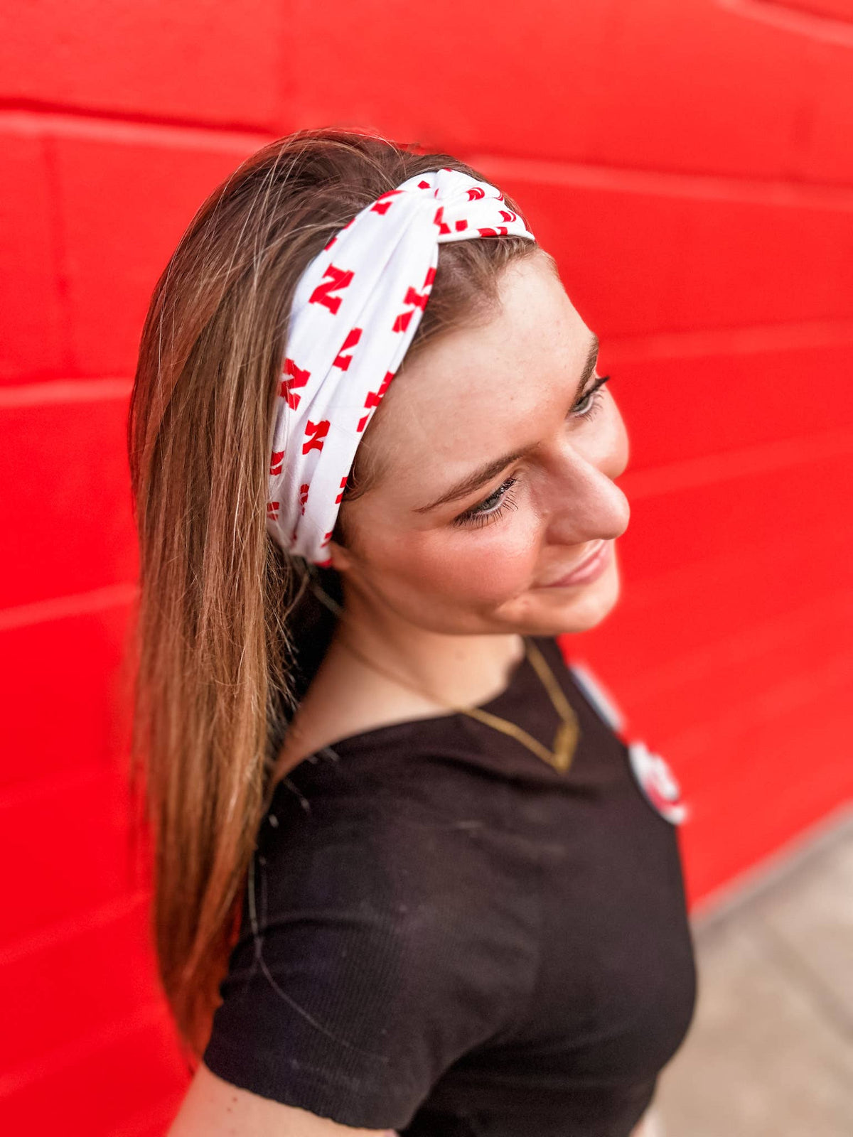 "N" Printed Turband Headband
