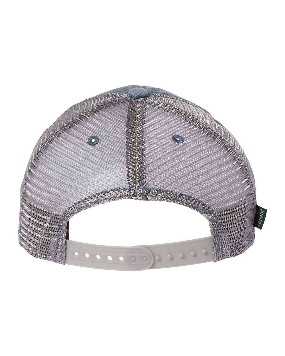 Custom State Abbreviation with Heart Ladies Hat: Black/Grey