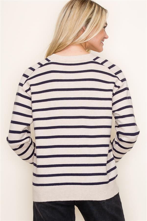 Striped Raglan Sweater