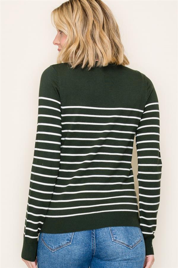 Striped Knit Sweater