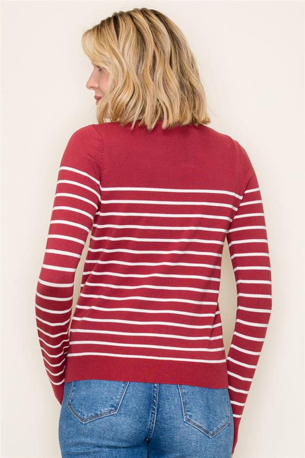 Striped Knit Sweater