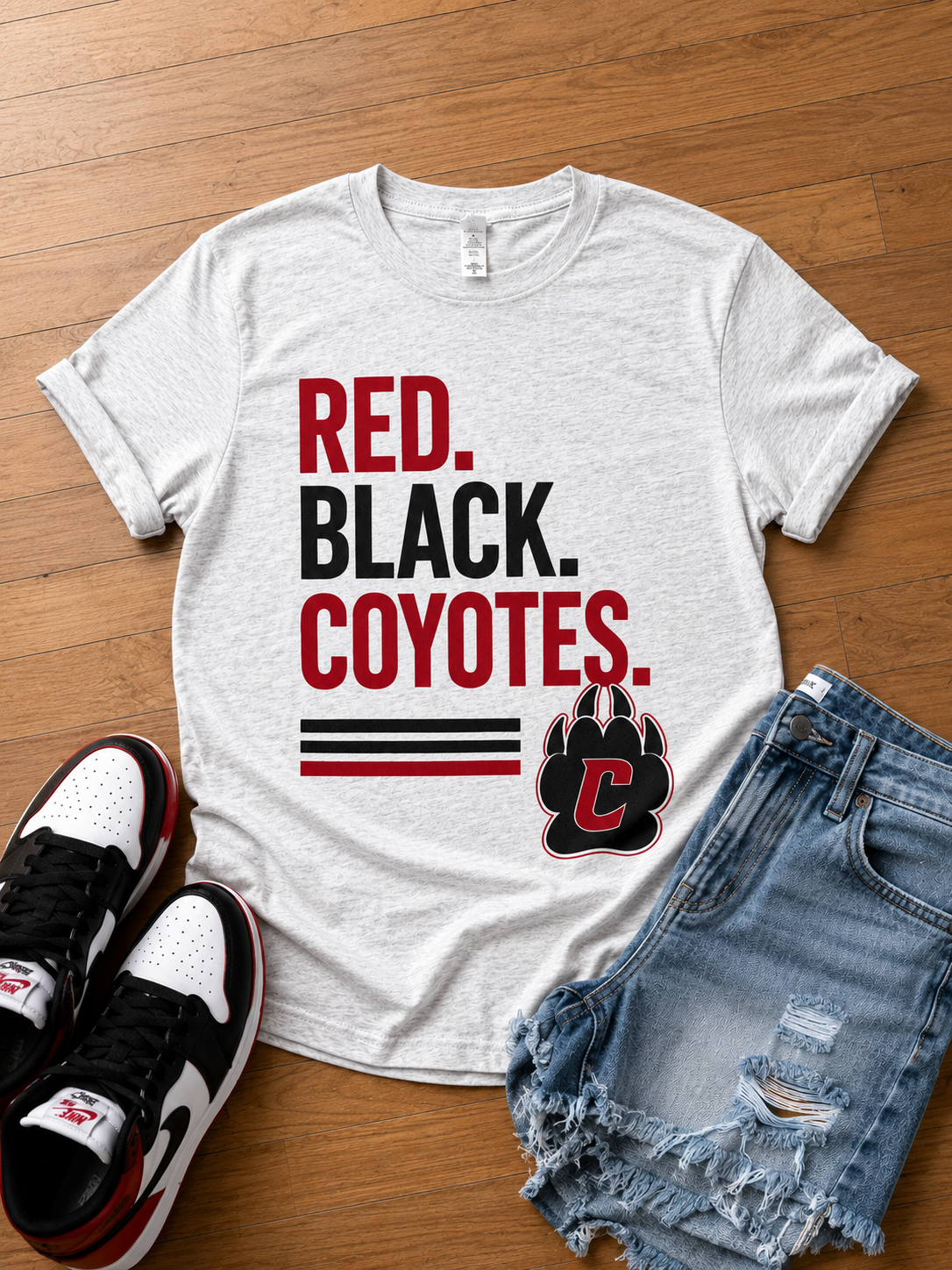 RED,BLACK,COYOTES T-Shirt