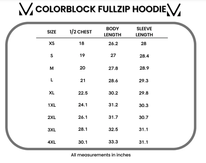 Colorblock Fullzip Hoodie