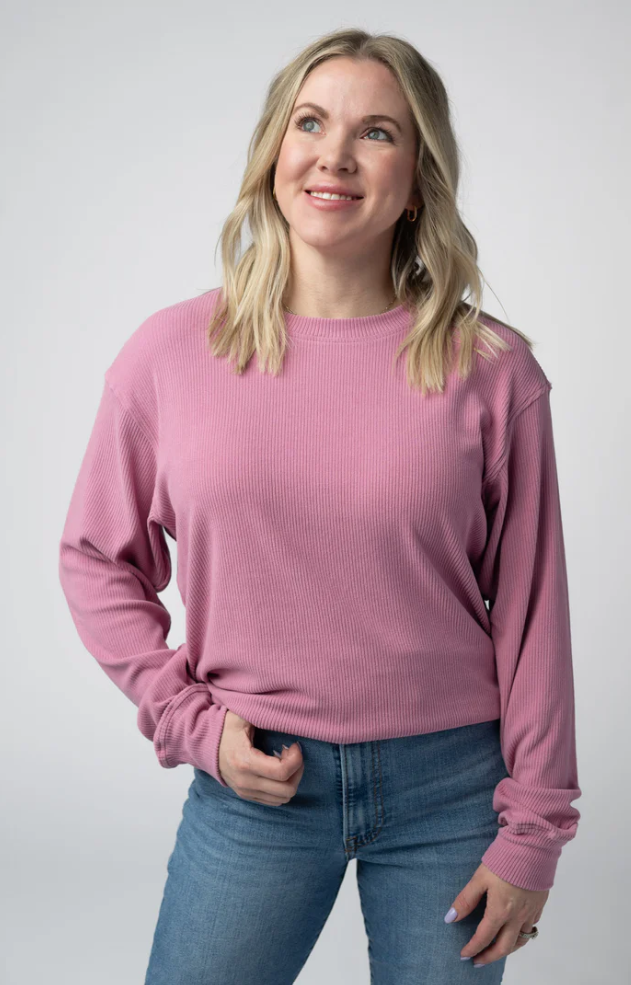 Corrine Ribbed Pullover Top