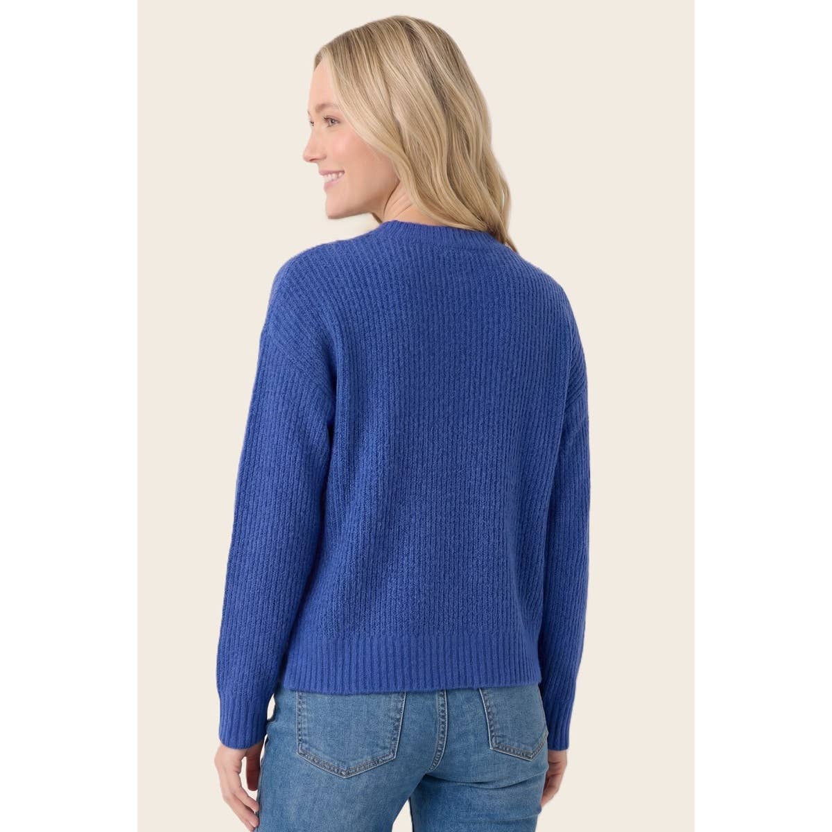Solid Fuzzy Basic Sweater