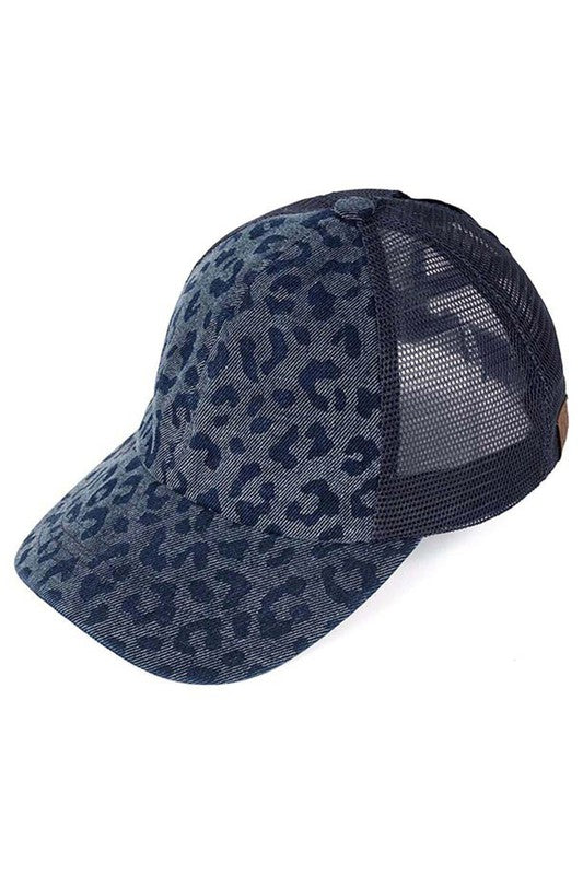 C.C. Leopard Pattern Baseball Cap