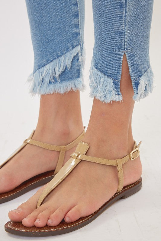 KanCan Girls High Rise Ankle Skinny Jeans