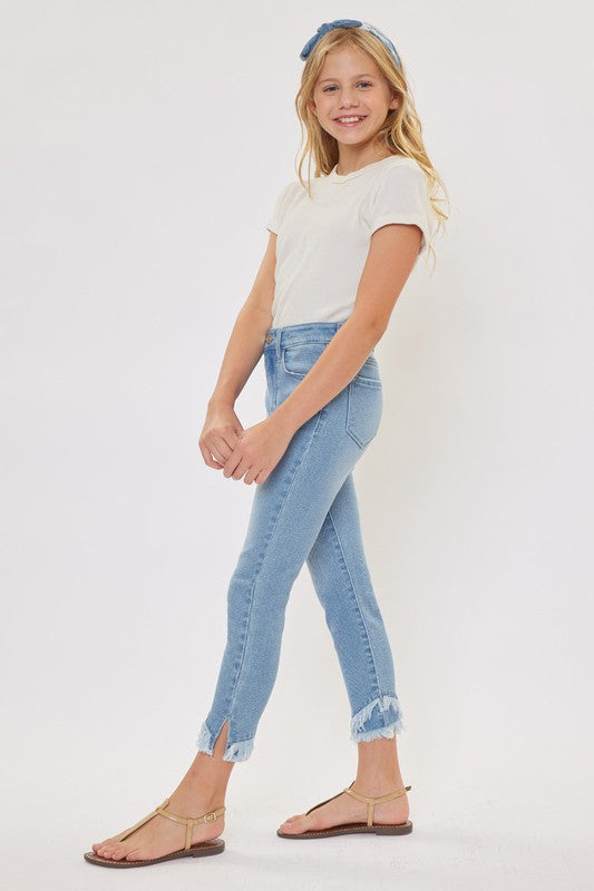 KanCan Girls High Rise Ankle Skinny Jeans - Main Image