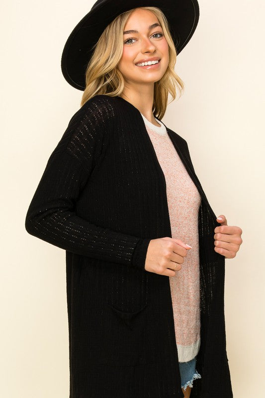 Open Front Cardigan