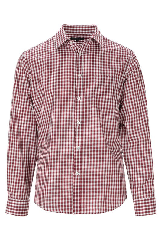 Burgundy Long Sleeve Dress Shirt S Burgundy Long Sleeve Dress Shirt S