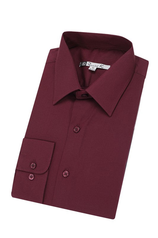 Burgundy Long Sleeve Dress Shirt M Burgundy Long Sleeve Dress Shirt M