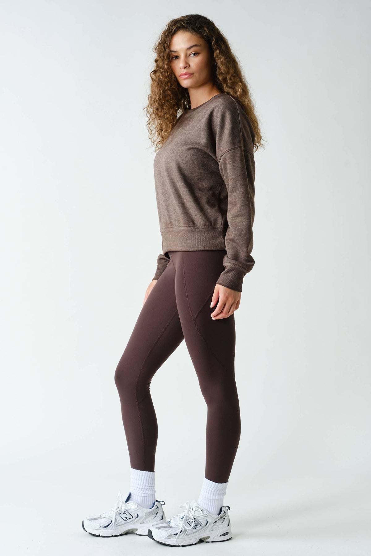 Mono B Garnet Red Burned Out Crewneck Sweater