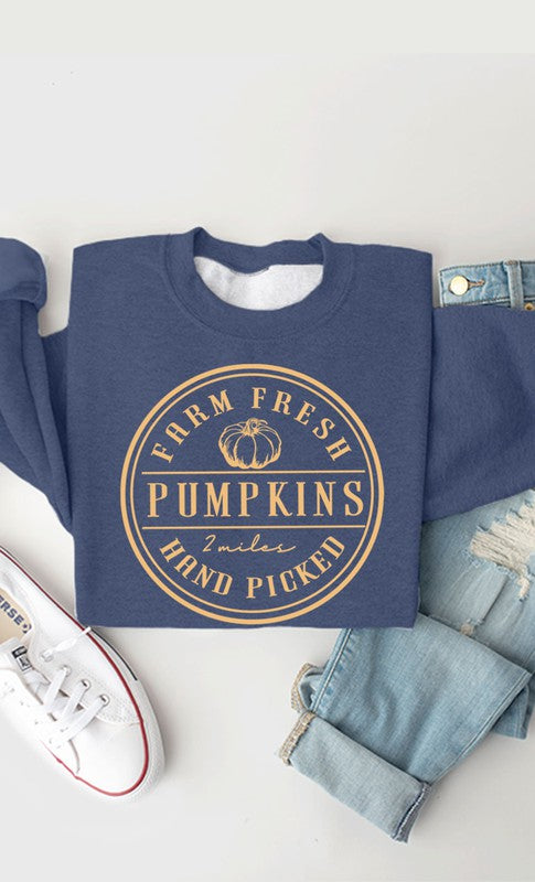 Farm Fresh Pumpkins Hand Picked Sweatshirt