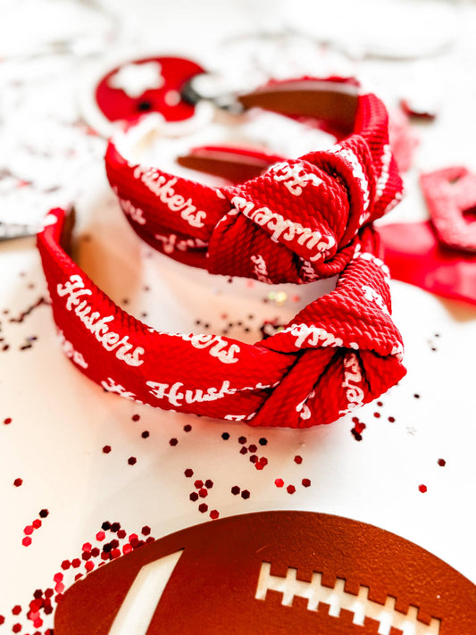 Red Huskers Structured Headband