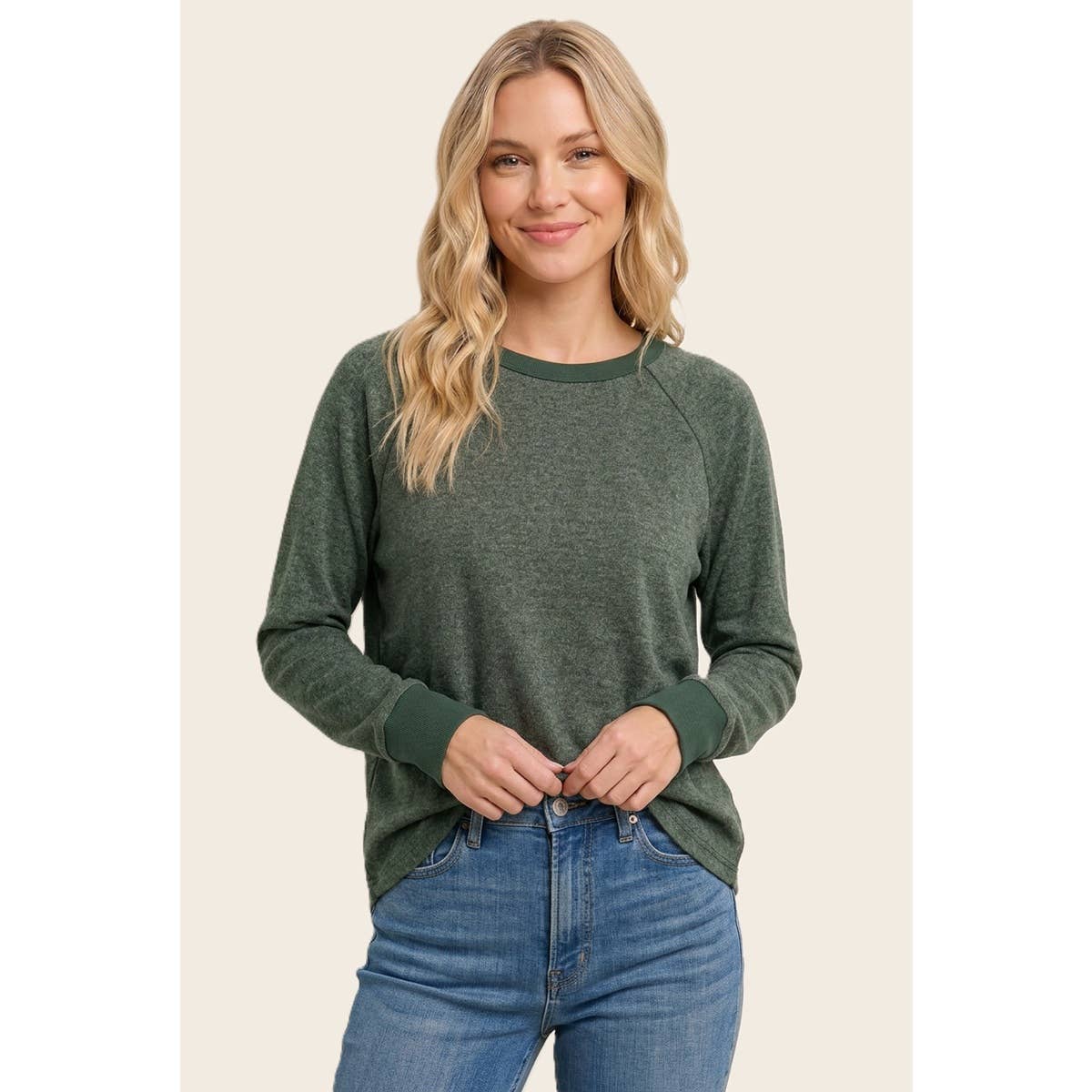 Brushed Everyday Top in Olive