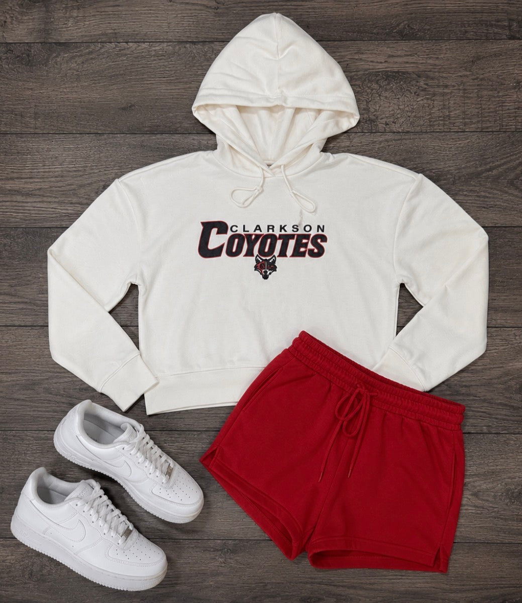 Clarkson Coyotes Cropped Hoodie