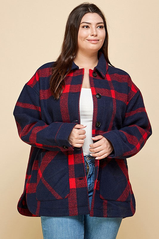 Plus Size Shacket