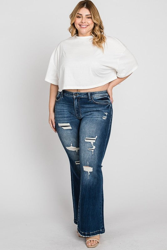 Petra Plus Size Flare Jeans – Sandhills Clothing Co.