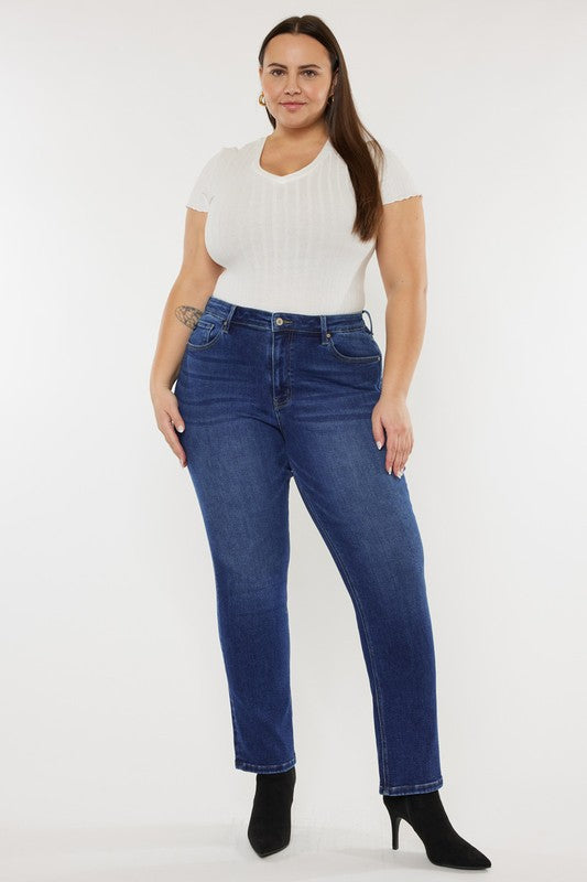 KanCan Plus Size High Rise Slim Straight Jeans
