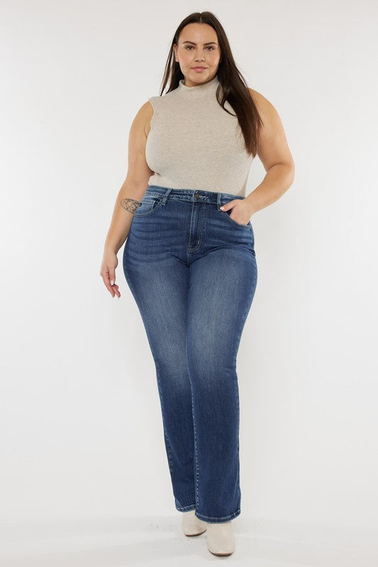 KanCan Plus Size High Rise Skinny Bootcut Jeans