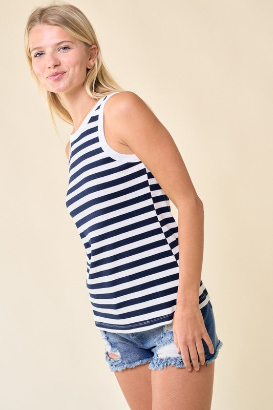 Striped Rib Tank