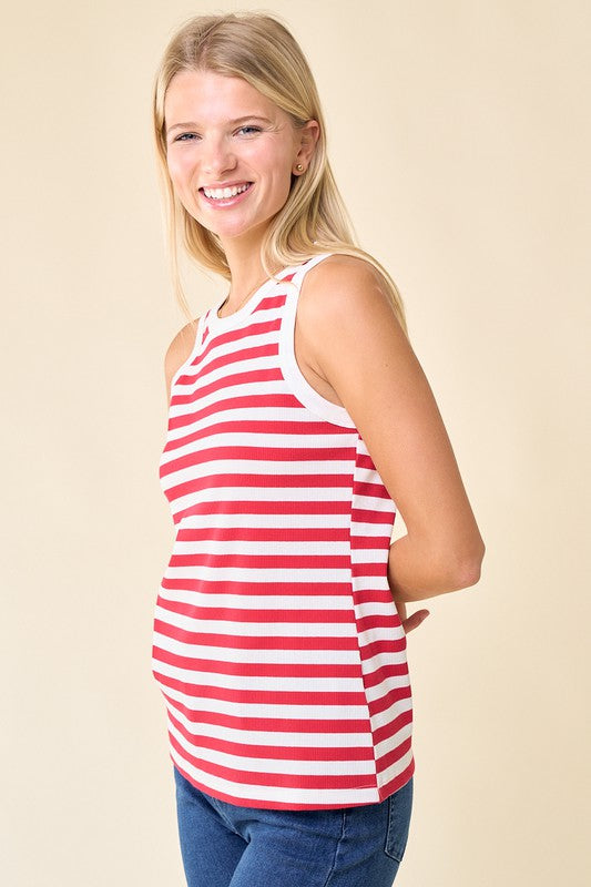 Striped Rib Tank