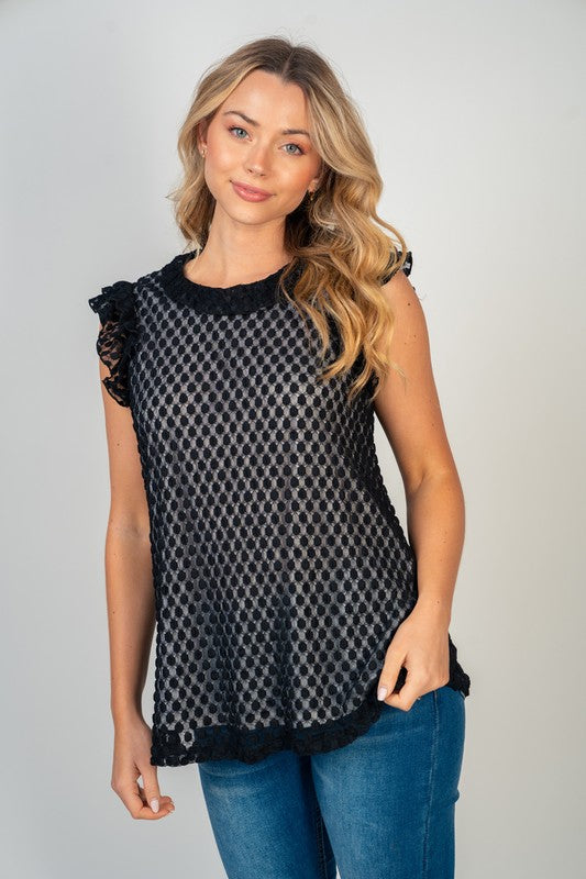Sleeveless Solid Knit Top