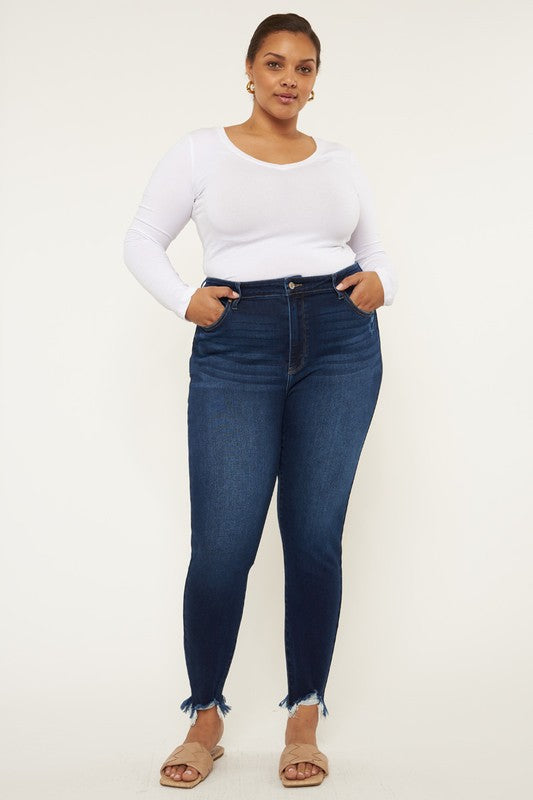 KanCan Plus Size High Rise Ankle Skinny Jeans