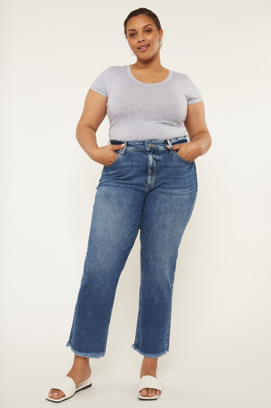 KanCan Plus Size High Slim Straight Jeans