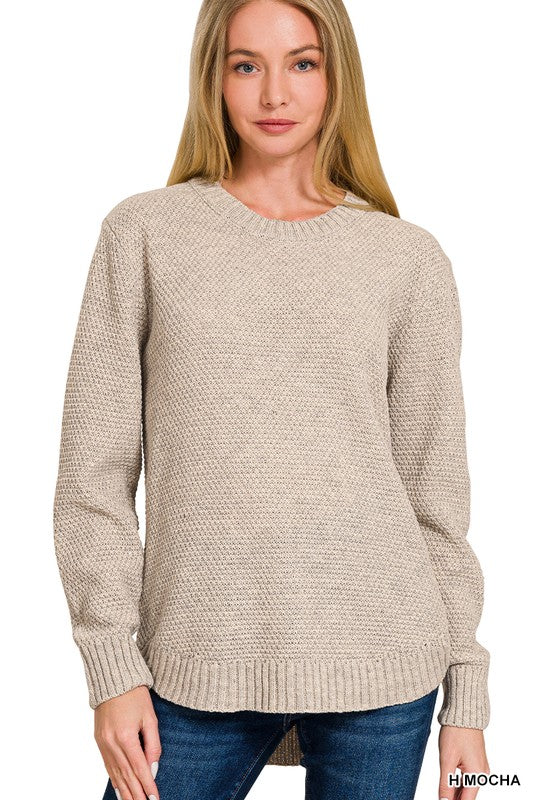 Heather Mocha Everyday Knit Sweater