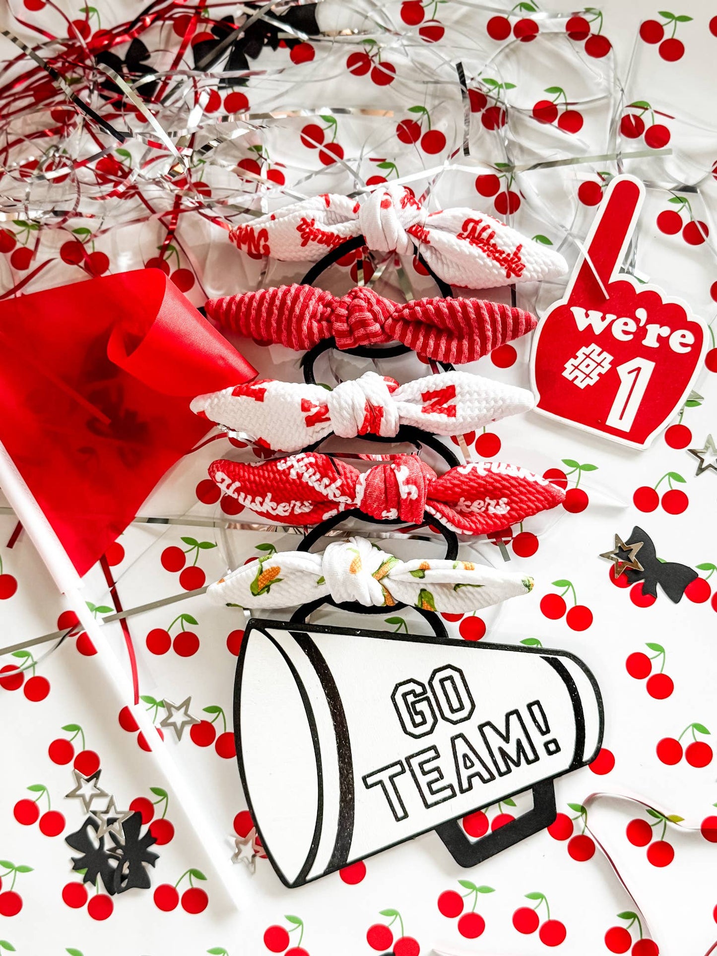 Game Day Pony Bow • 5 Prints: Corn