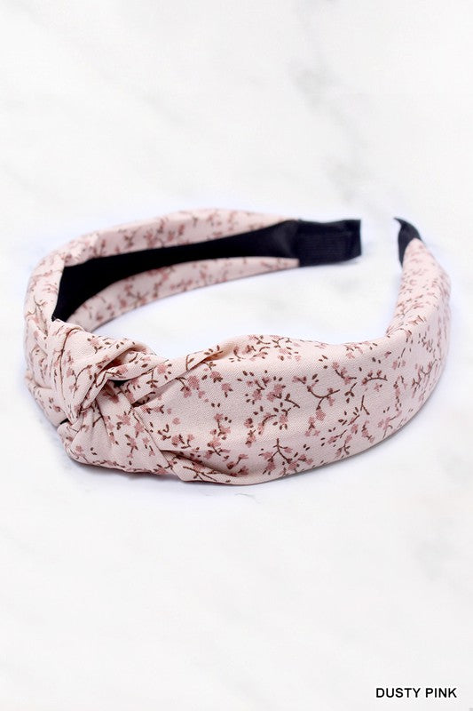 Flower Printed Knotted Headband