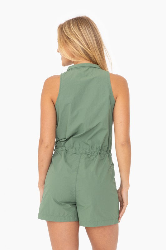 Mono B Sleeveless Cargo Romper