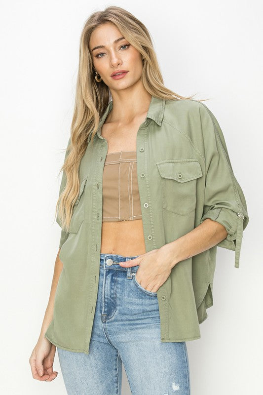 Risen Oversized Tencel Shirt