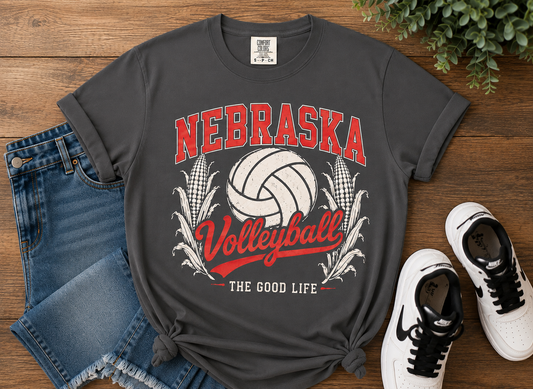 Nebraska Volleyball Graphic Tee