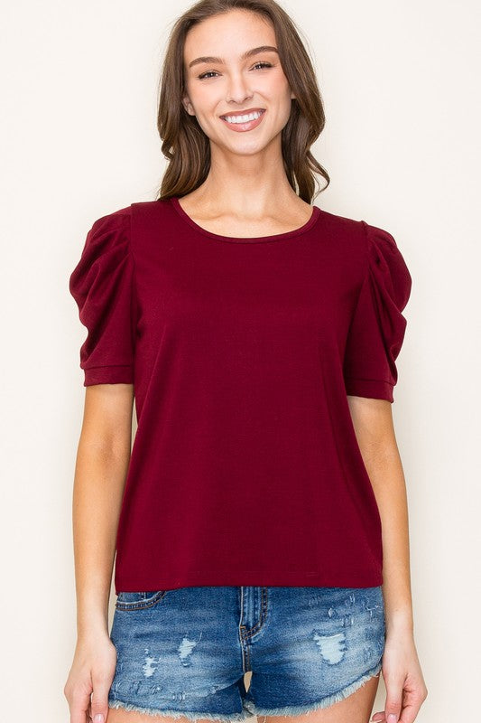 Lona Puff Sleeve Top