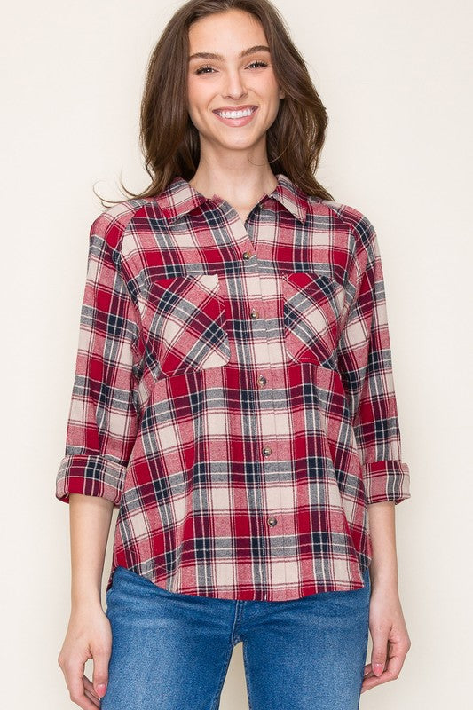 Plaid Button Up Shirt