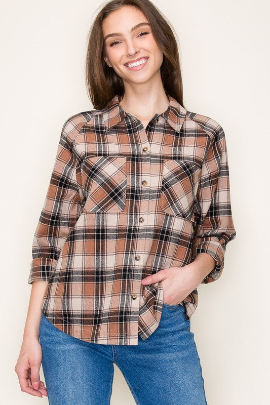 Plaid Button Up Shirt