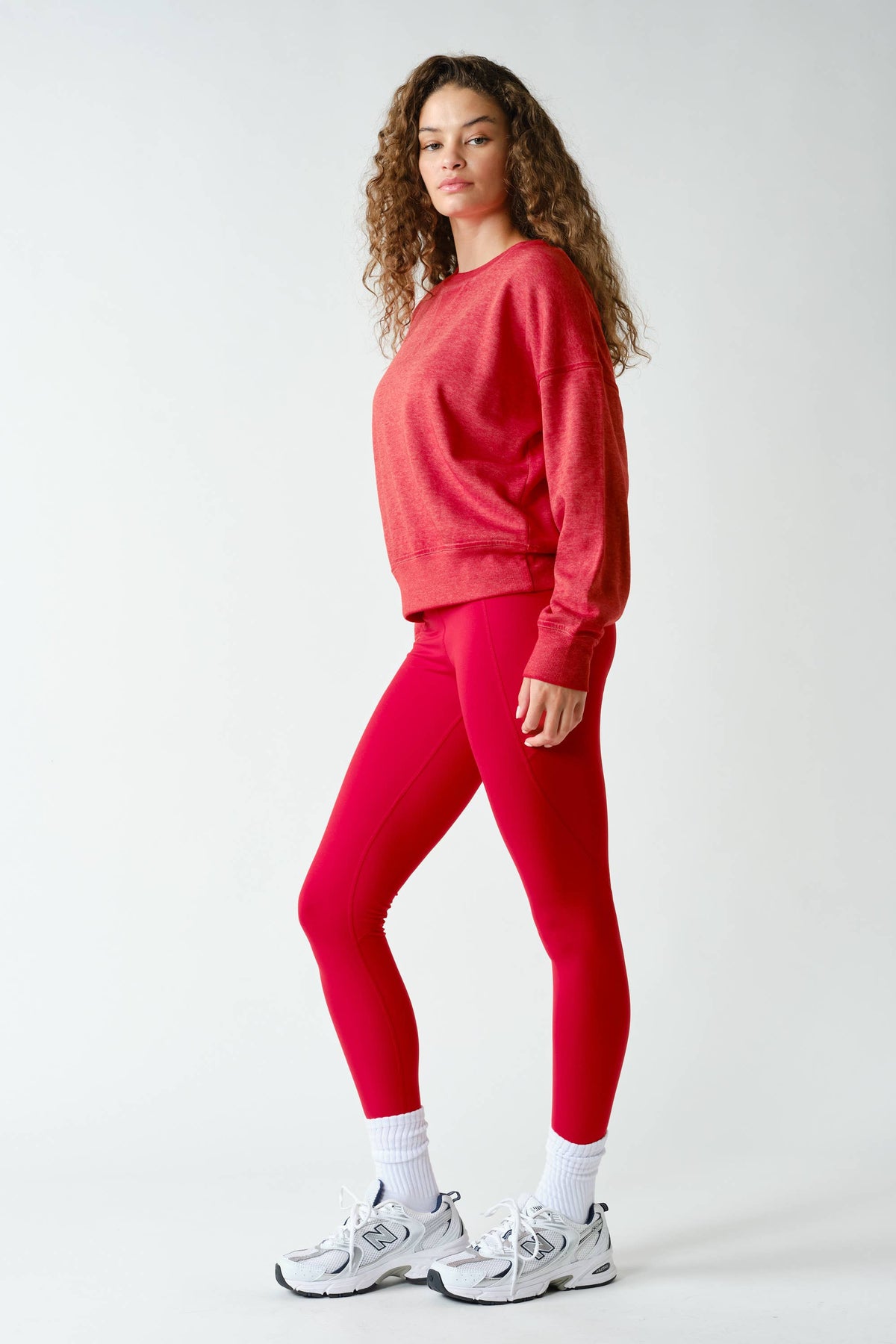 Mono B Cherry Burned Out Crewneck Sweater
