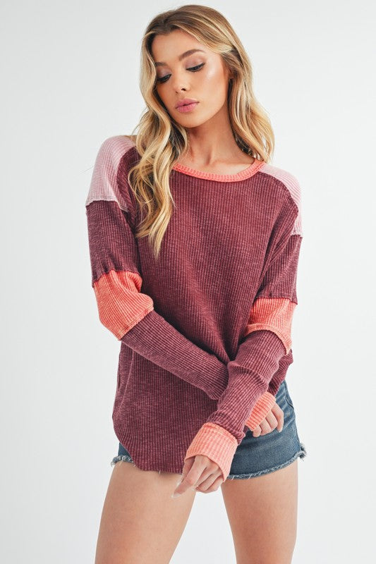 Colorblock Top Gretel Colorblock Layering Top – Sandhills Clothing Co.