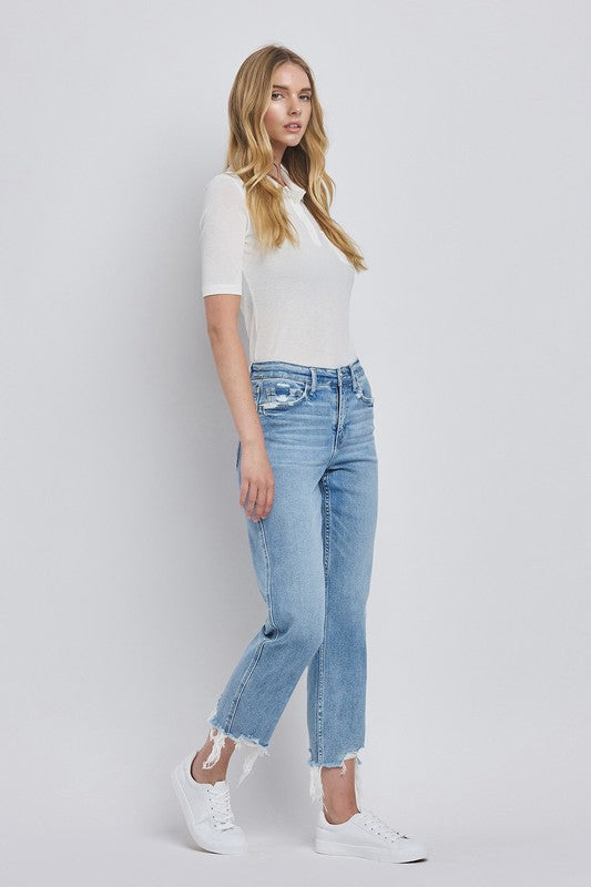 Vervet High Rise Regular Straight Jeans