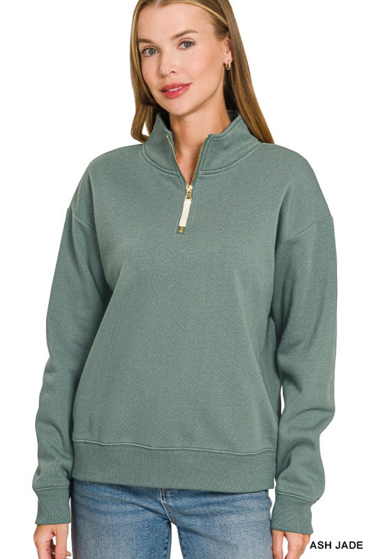 Soft Scuba Crewneck 1/4 Zip Pullover