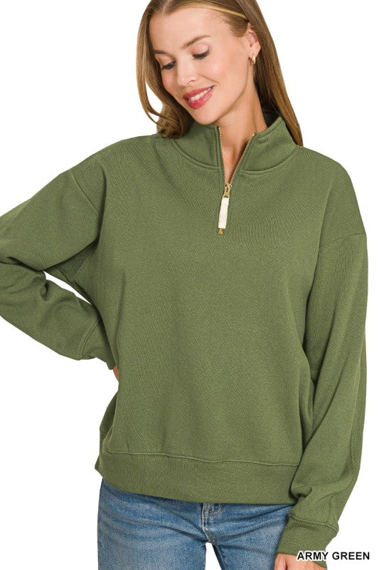 Soft Scuba Crewneck 1/4 Zip Pullover