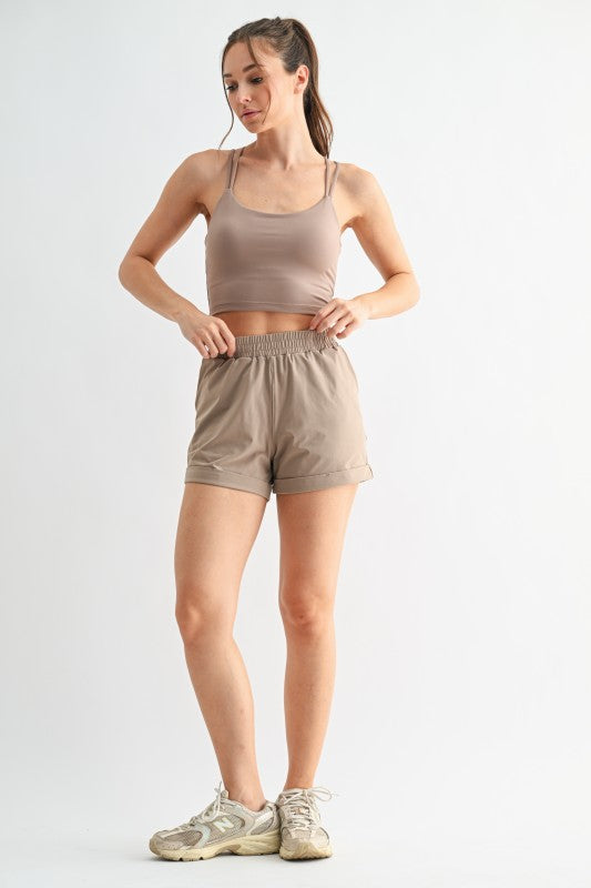 Mono B Cuffed Leg Performance Shorts