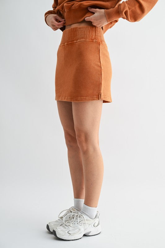 Mono B Mineral Wash Luxe Skort