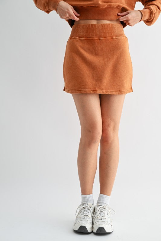 Mono B Mineral Wash Luxe Skort